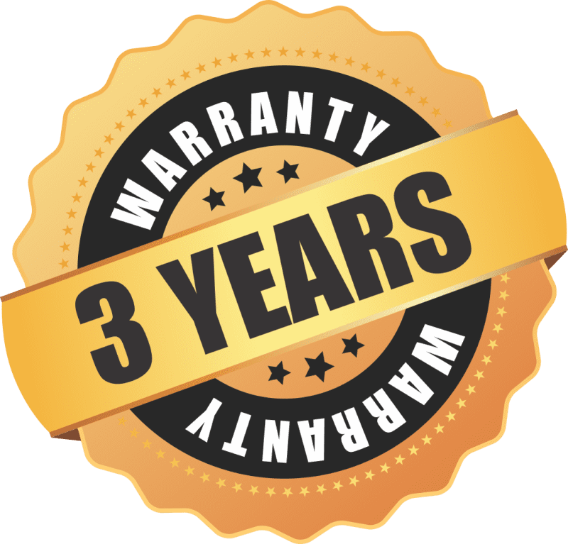 3 years warranty vector Free